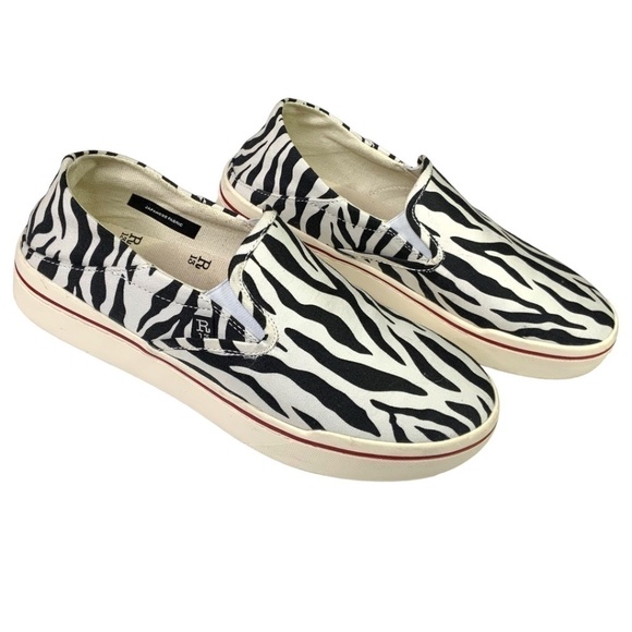 R13 100% Cotton Canvas Slip On Sneakers Rubber Sole Very Clean Women Sz 10 - Picture 5 of 13